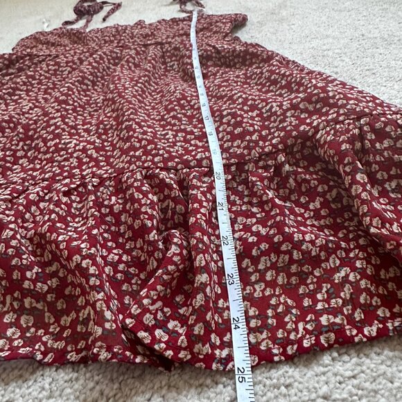 Princess Polly The Bonnie Mini Dress – Maroon, Size 4 / EU 36 - Picture 3 of 8